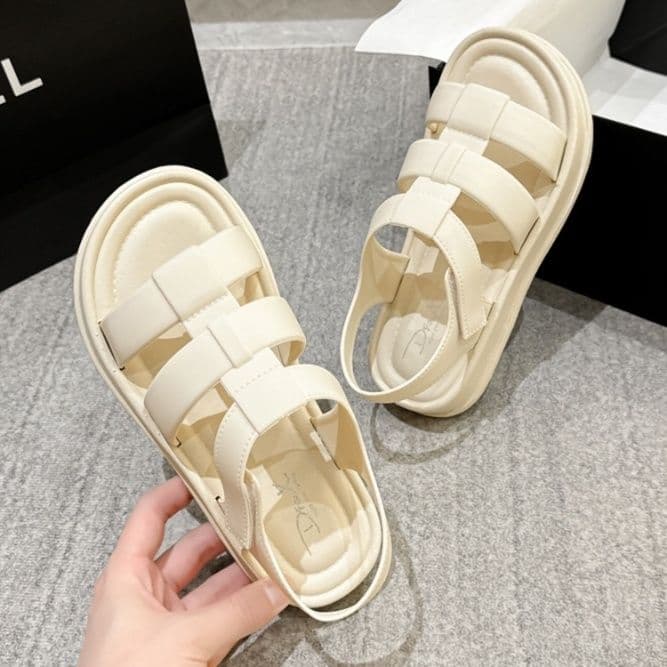 フラットシューズ モダンベルト厚底サンダル