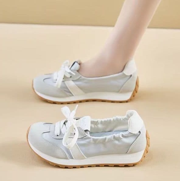 フラットシューズ 爽やかメッシュフラットシューズ